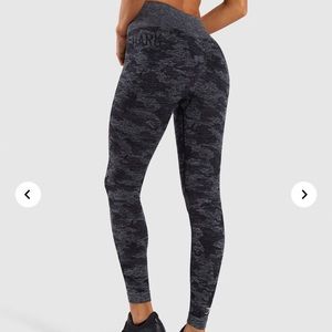 Gymshark Camo Seamless Leggings - Black